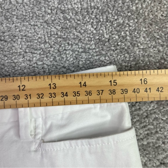 Talbots Perfect Skimmer Pants Women's 8P White Capri Chino Pockets Stretch - Picture 6 of 10